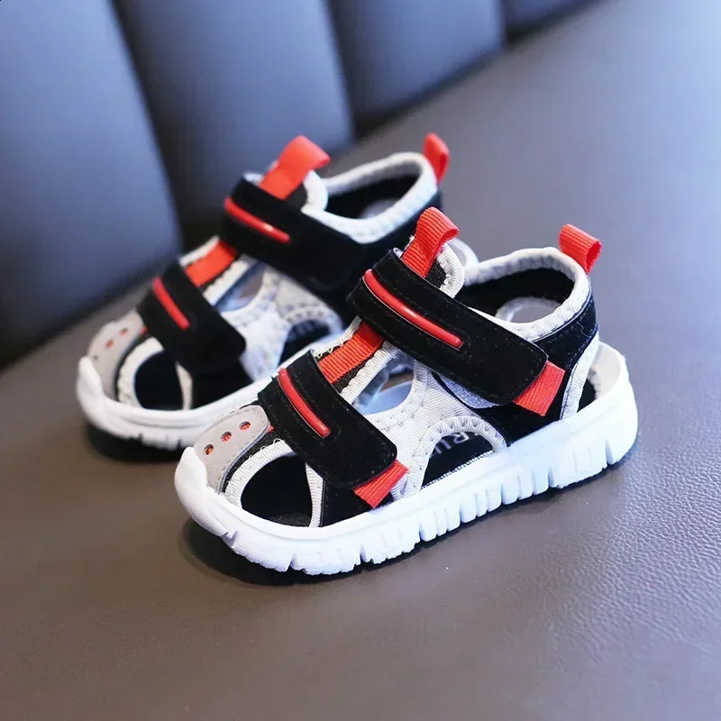 Summer baby sandals for girls boys soft bottom cloth children shoes fashion little kids beach toddler 250312