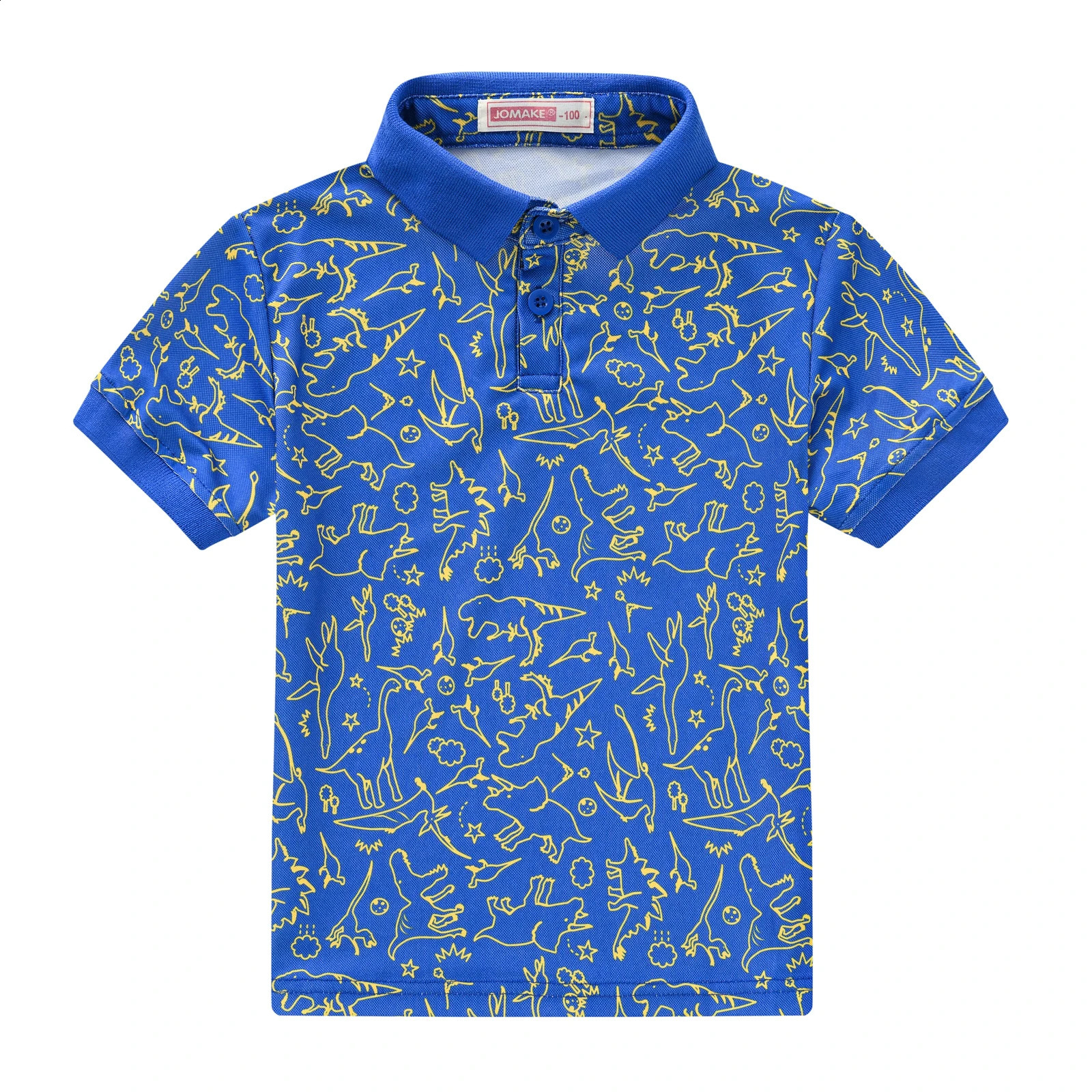 Printing lovely boys and girls fashion printing breathable short-sleeved blouse leisure classic n lapel micro-elastic POLO 250319