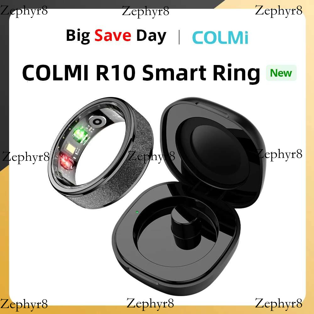 2025 New model COLMI R10 Smart Ring with Charging Case for Men Women, Health and Sleep Monitor, 5ATM Waterproof, Multi-sport Mode