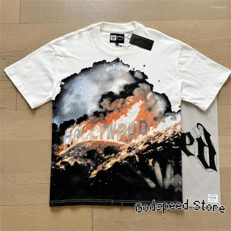 Men's T Shirts 25SS Short-sleeved T-shirt Personality Skull Print Streetwear Loose Casual Men Couple Hip Hop Tee Top