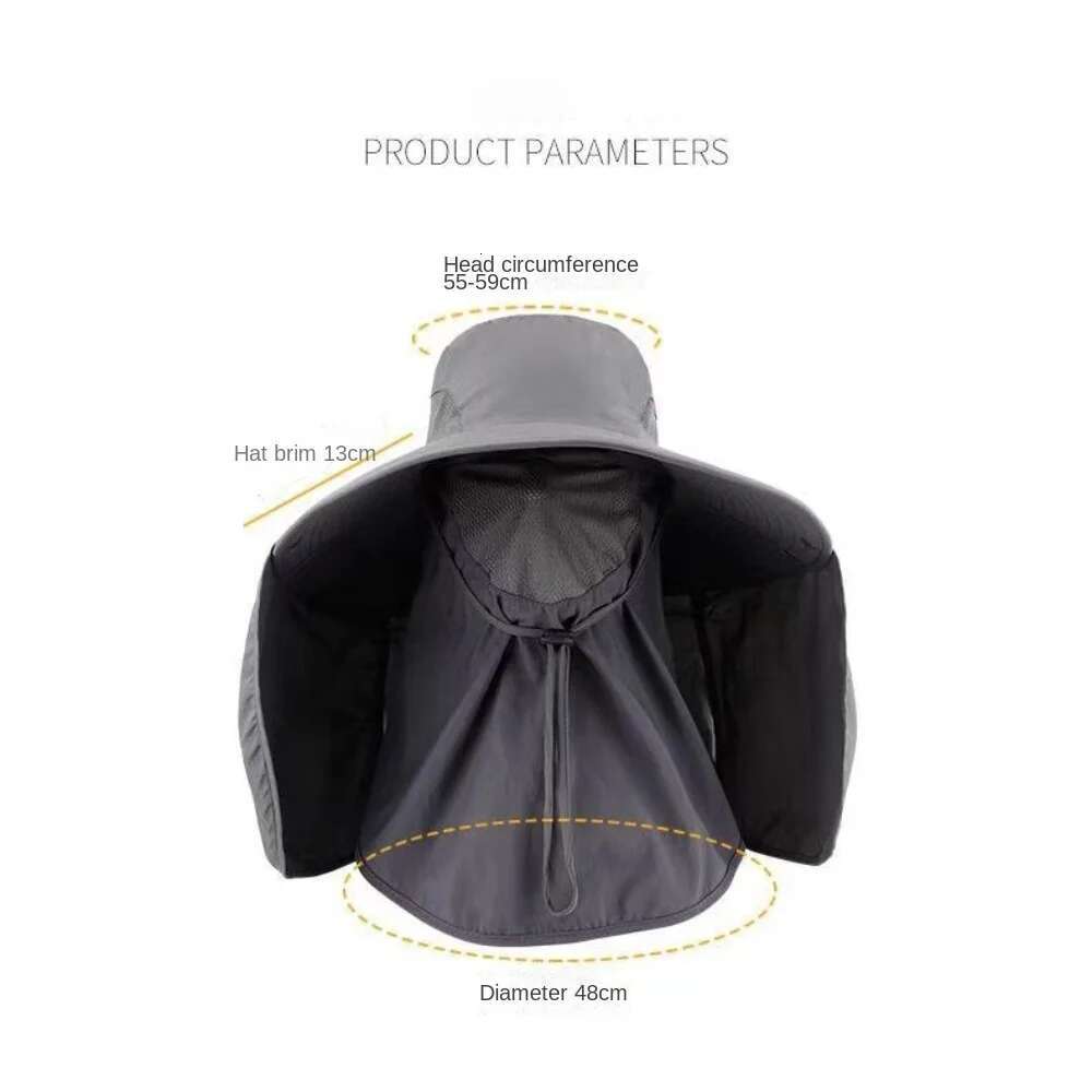 Hot Sale 360 Degrees Protection Sun Anti-Uv Wide Brim Agricultural Work Protect Neck Bucket Hat Spring