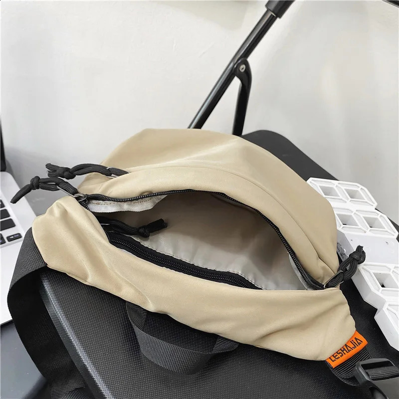 Fashion Waist Bag Unisex Street Hip-hop Fanny Pack Chest Pack High Quality Nylon Belt Bag Female er Shoulder Bags 250314