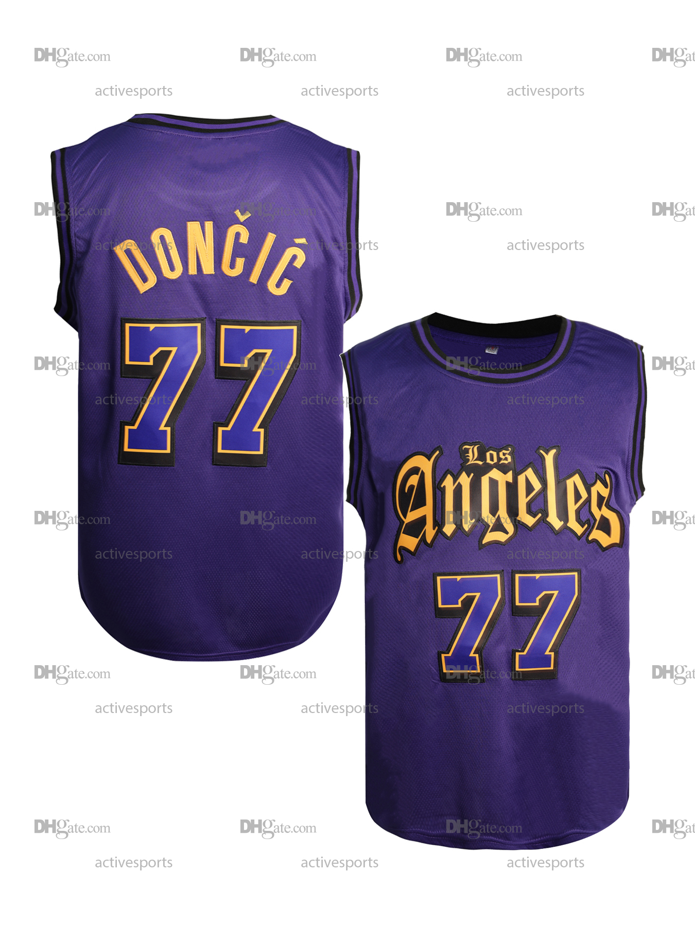 Custom 77 Doncic Basketball Jersey Finney-Smith Reaves Vincent Vanderbilt James Hachimura Stitched Mens Womens Youth