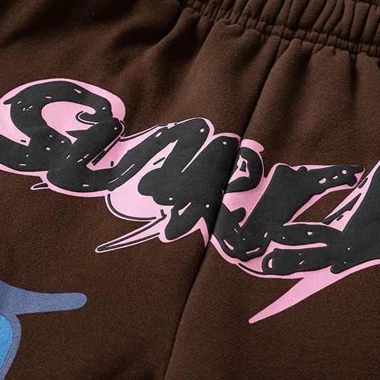 Mens Pants Autumn Winter New FLeece Sweatpants Colorful Foam Printed Casual Sport Trousers X250319