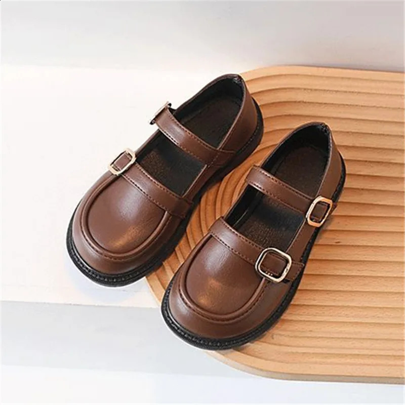 Children Casual Leather Shoes Fashion Unisex Candy Color Slipon Loafers For Toddlers Boys Girls Soft Light Moccasins 250319