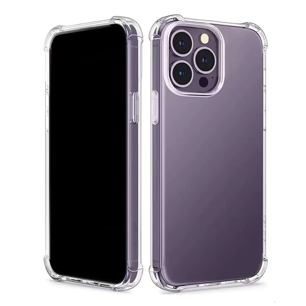 Wholesale Transparent Clear Soft TPU Shockproof Phone for iPhone 15 14 13 12 X Xs Max XR 11 8 7 Pro Case