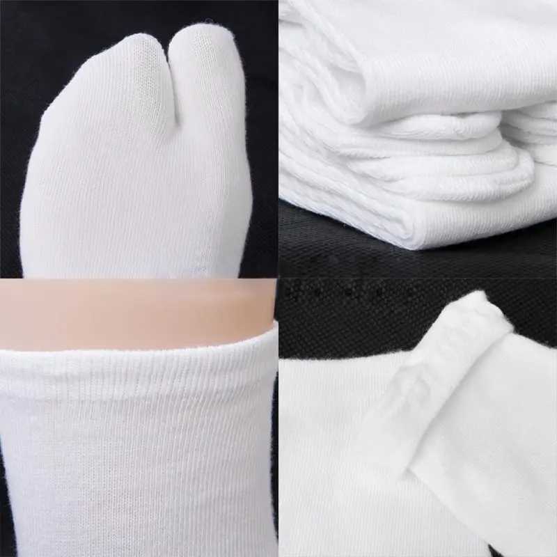 3 Pairs Japanese Unisex Fiber Two Finger Socks Flip Flop Sandals Split Toe Tabi Geta Socks X250319