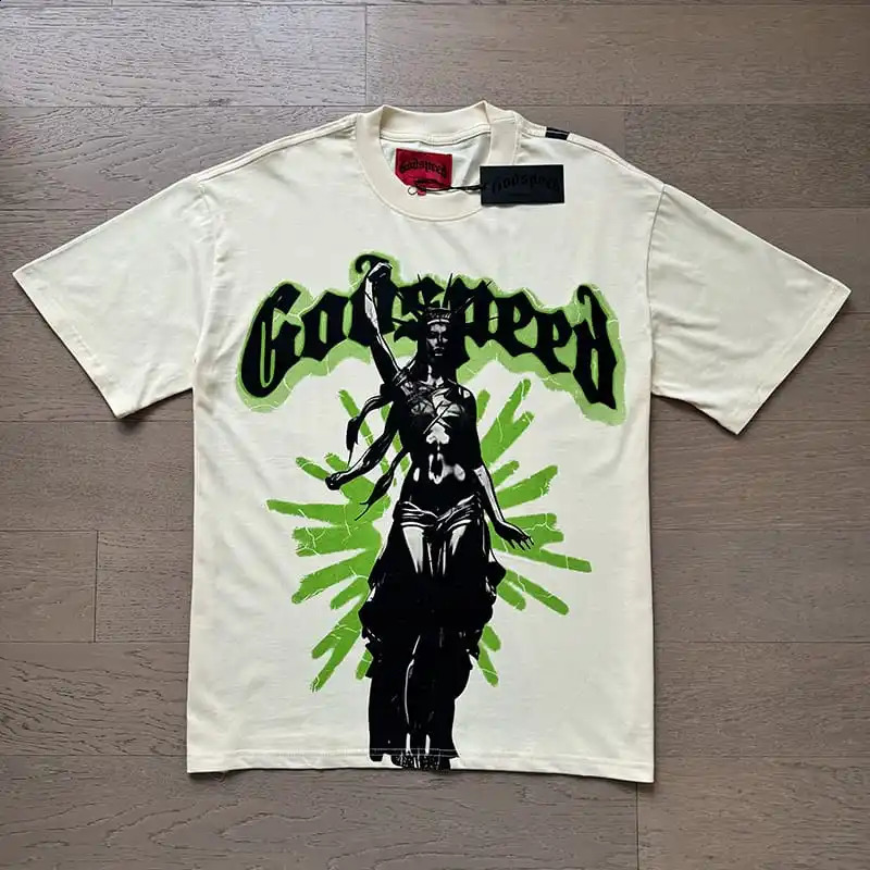 Top Quality 2025 Godspeed Laundry Fashion Tshirt for Mens US Street and Womens Retro 250319