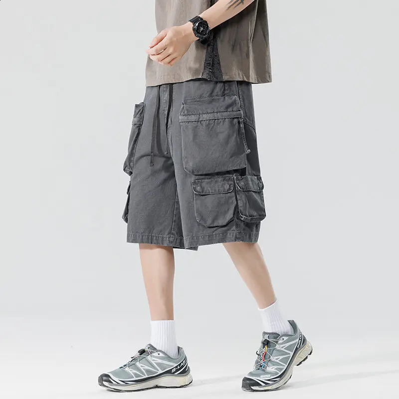 Summer mens cotton cargo shorts mens American clothing casual breeze Bermuda beach shorts mens direct 250317