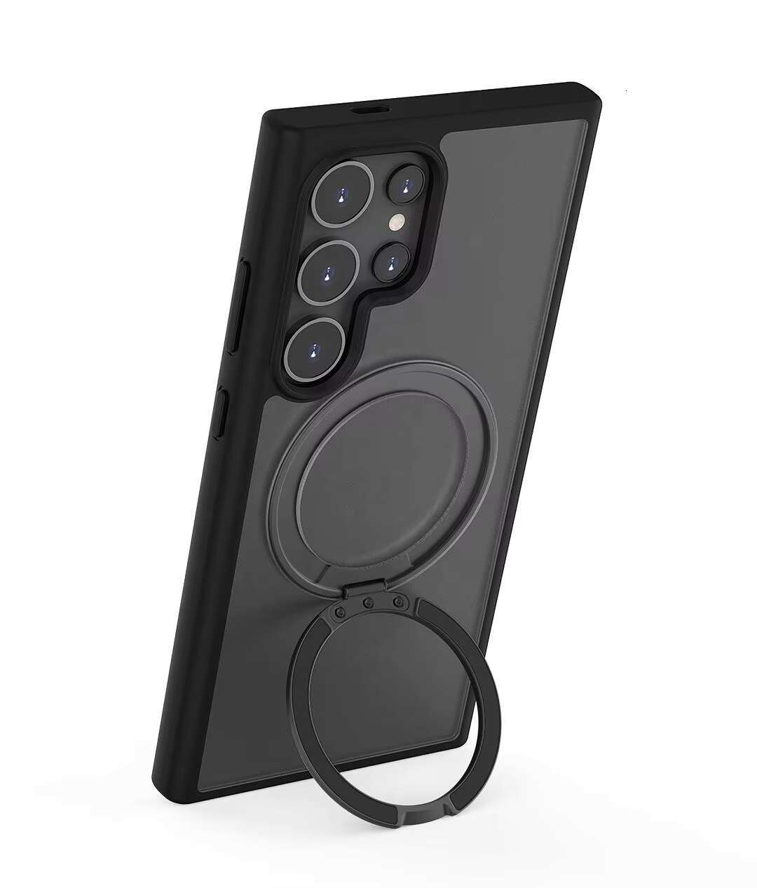 New 360 Rotatable Magnetic Ring With Kickstand for Samsung Galaxy S24 Plus Ultra Phone Case