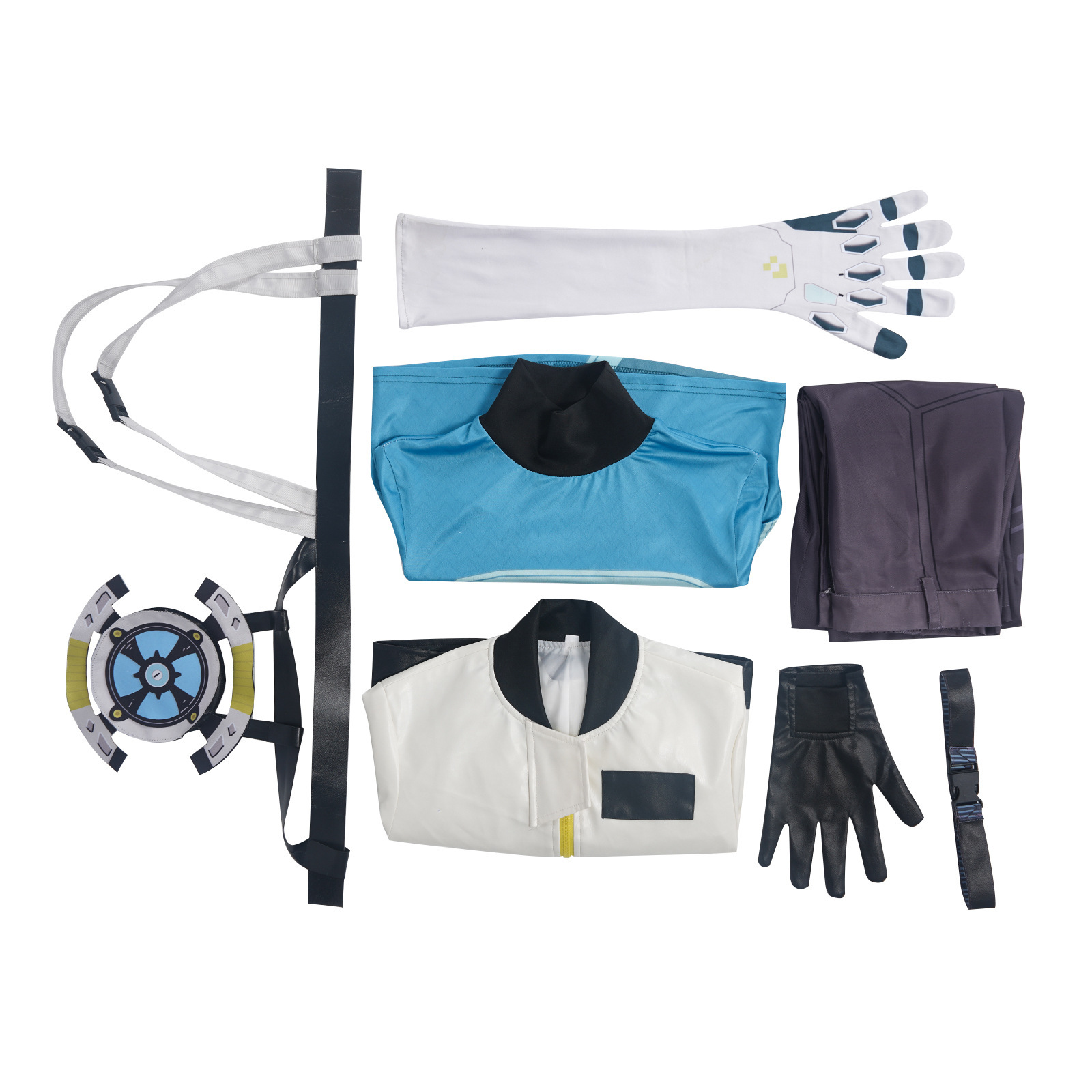 Fearless Contract Sentry Steel Lock Game Character Cosplay Costume