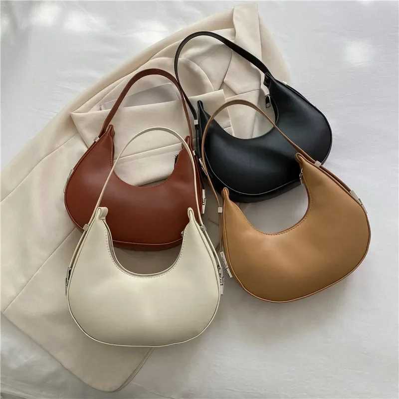 Fashion Luxury Design PU Leather Hobo Shoder Bag Wen Small Clutch Handbag Purse Fem Underarm Bag Travel Totes Z250318