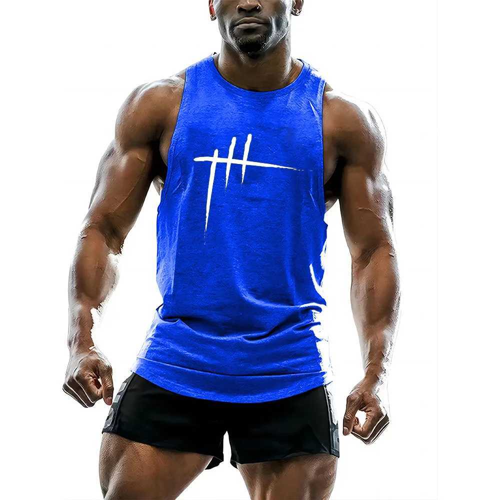 Mens sleeveless casual fitness basketball Y2k breathable quick drying O-neck lightweight daily tank comfort vestT250318
