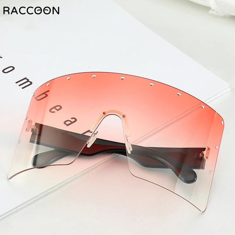 Boho Massive Sun Glasses Women Oversized Dark Colorful Large Diamond Sunglasses Vintage Big Frame Shield Windproof Eyewear 250318