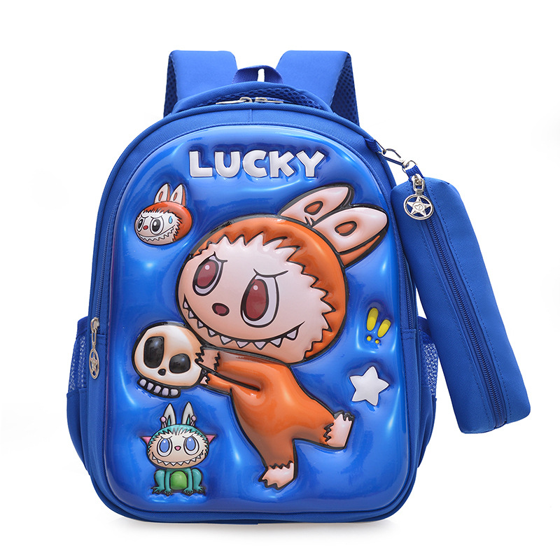 2025 Hot Sale Labubu Lightweight Kids Backpack With Spine Protection School Bookbag For Students