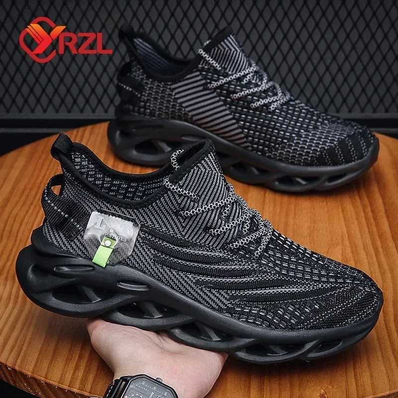 YRZL Running Shoes Mens Casual Shoes Outdoor Large Size Lightweight Breathable Mesh Increase Mens Comfort Sports Shoes Z250319
