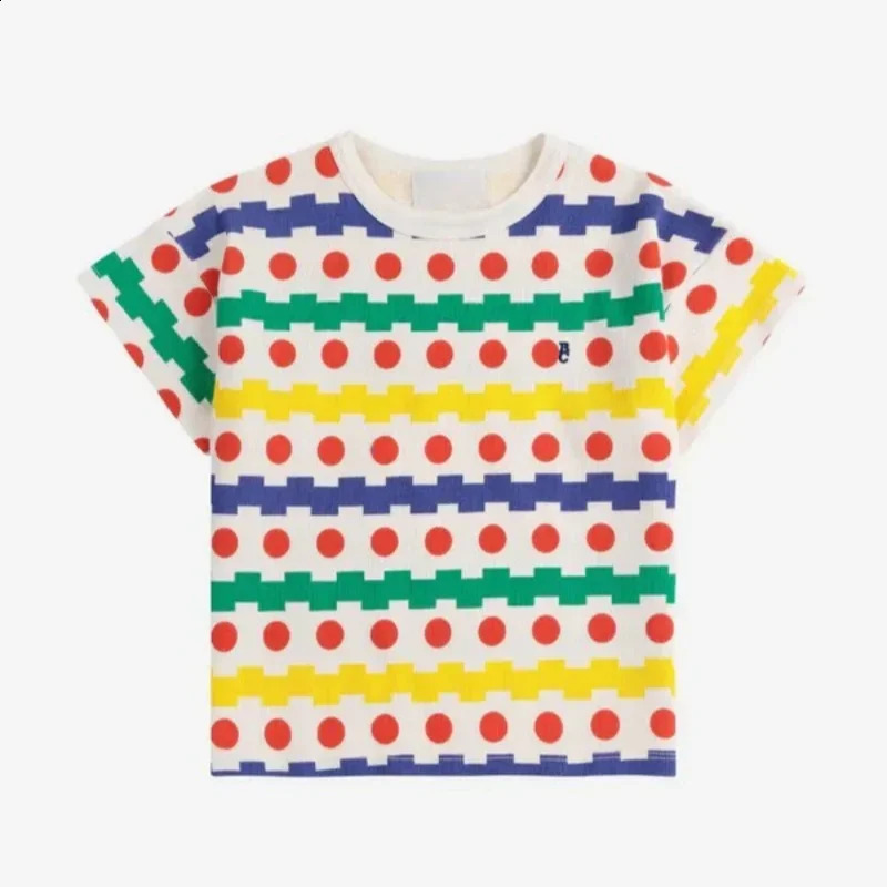 2025 Bc Summer Kids Girls T-shirts Cute Print Short Boy Tee Cartoon Fashion Print Cotton Children Casual Tops Clothes 250319