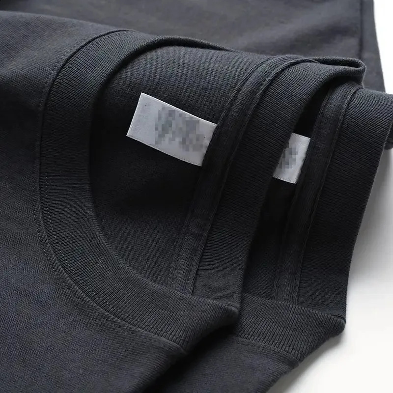 100 pure cotton summer mens solid Tshirt ultrafine five and a half short sleeved casual street clothing top 250318