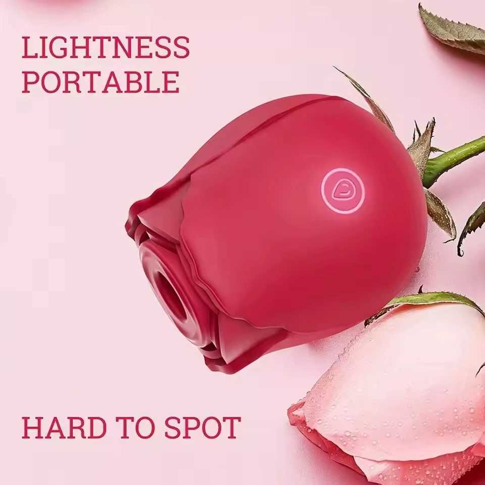 Red Rose toy vibrator silicone labia tongue vaginal suction cup sex toy suction cup suction cup 10 frequency female stimulator W250319