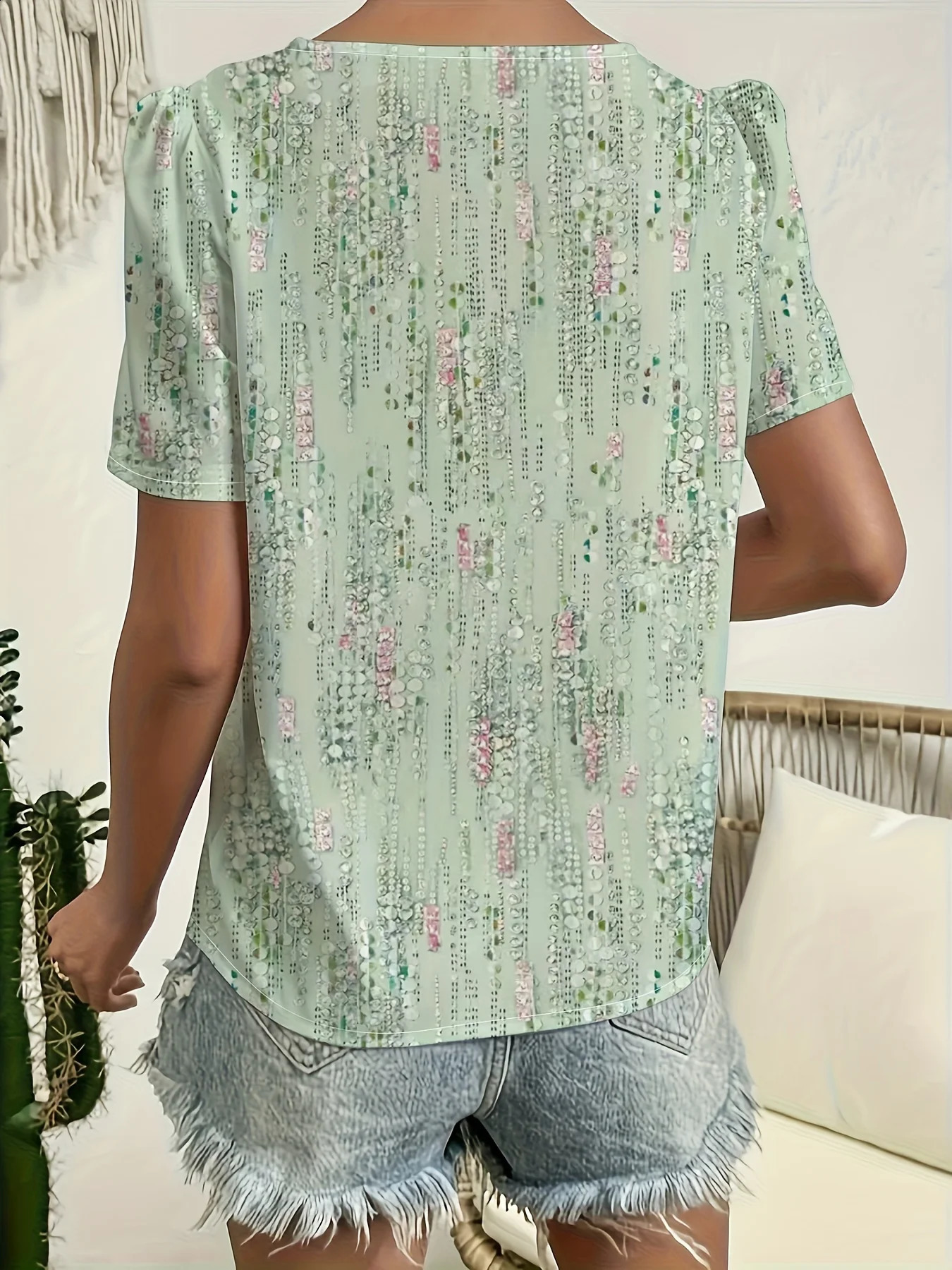 Temporary Shirt Casual Loose Womens Elegant Short Sleeve Weekend 250319