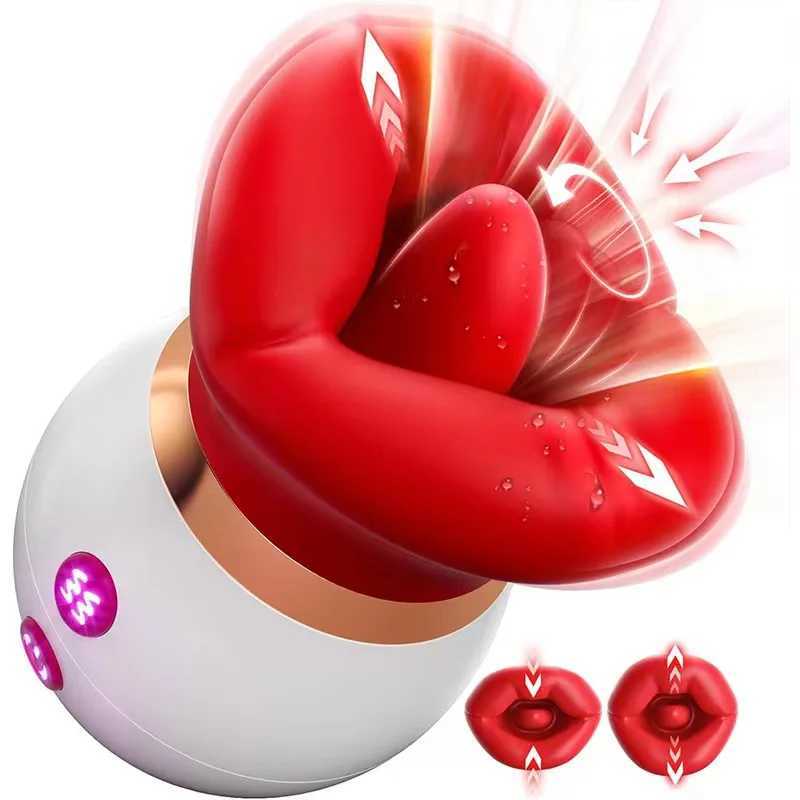3in1 Clitoris Sucking Vibrator For Female Tongue Licking Clitoral Stimulator Chest Nipple Teaser Masturbation Sex Toys For Women W250319