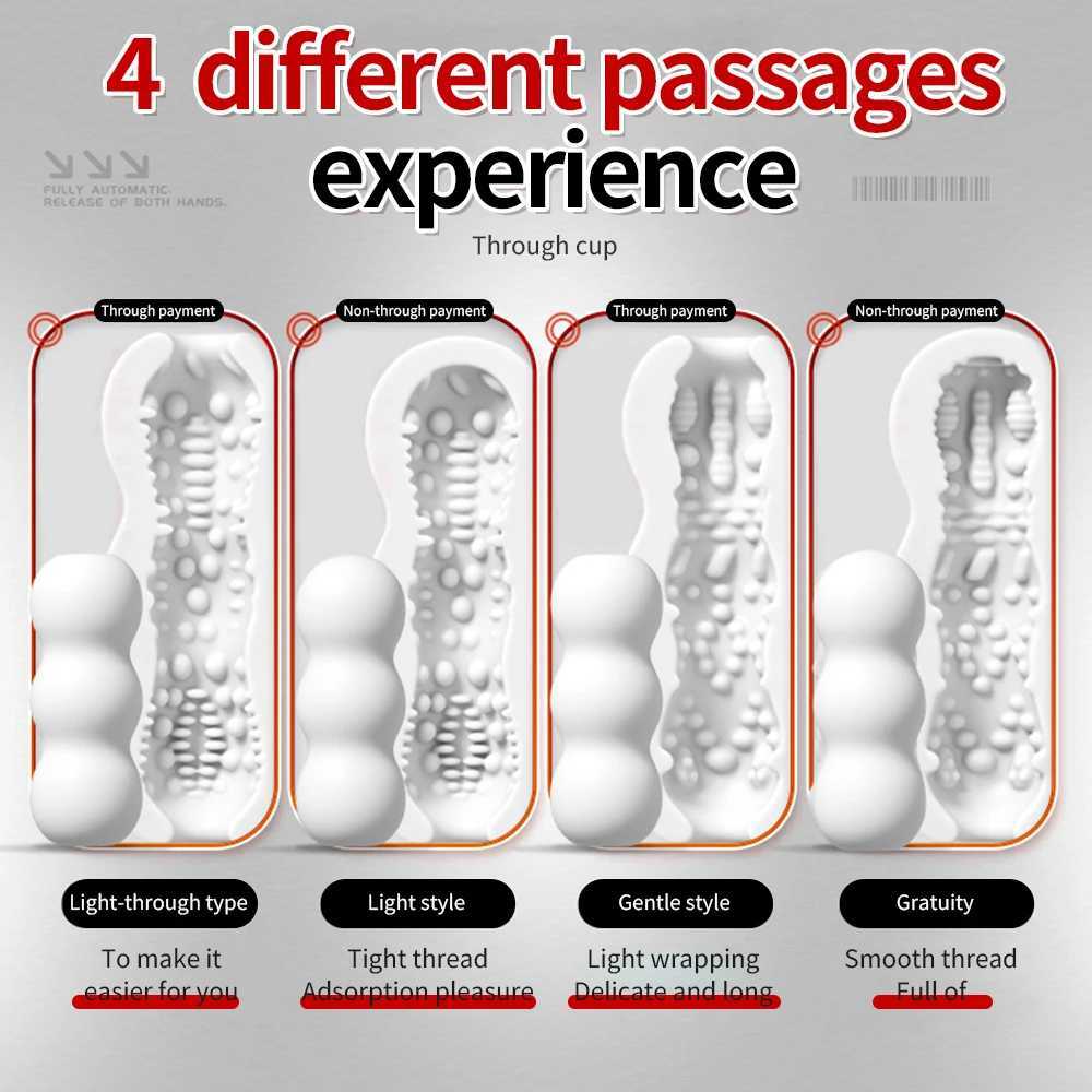 Male Masturbator Cup Soft Pussy Sex Toys 3D Realistic Vagina Adult Endurance Exercise Sex Products Vacuum Pocket Cup for Men 18+XJ250319
