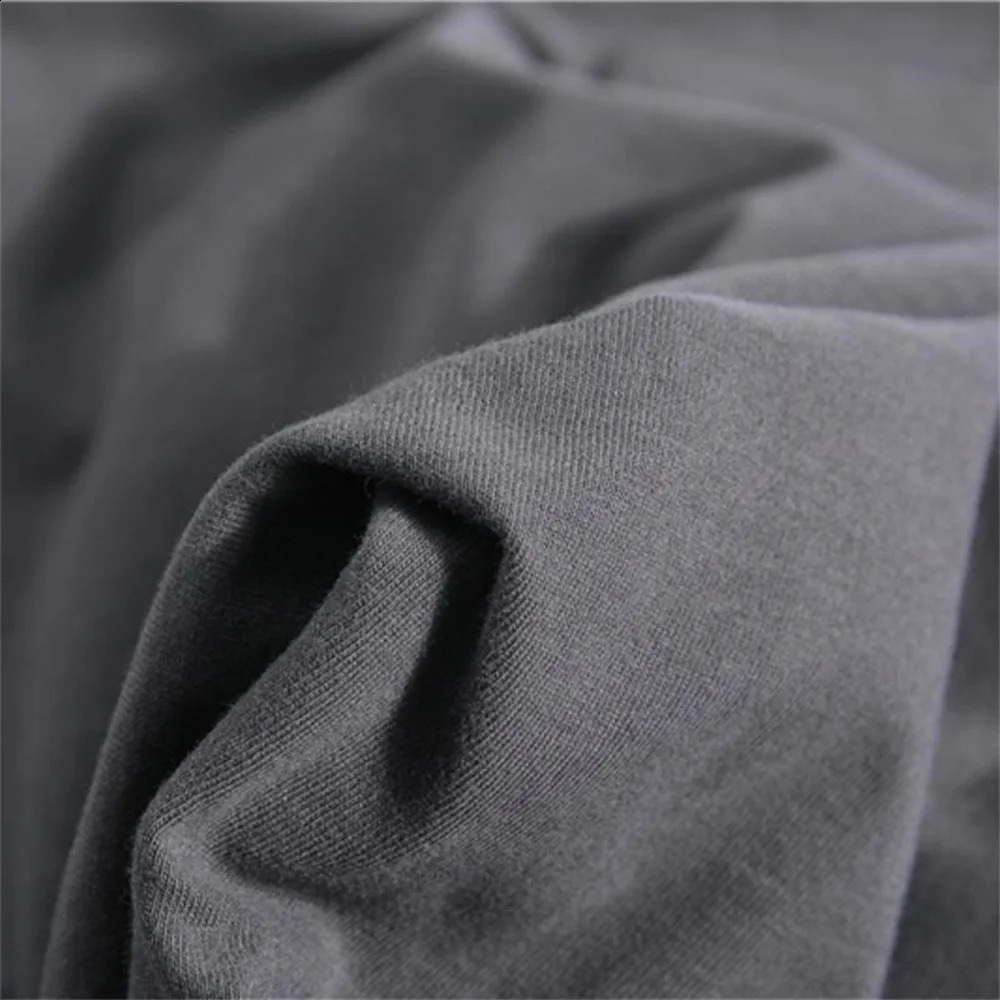 100% pure cotton long sleeved mens solid spring casual Tshirt highquality top classic 250317