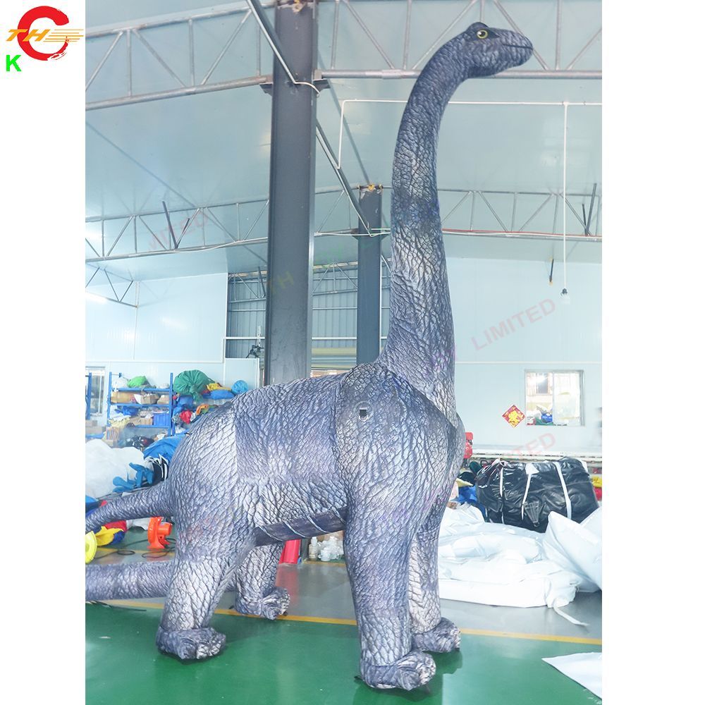12m height (40ft) with blower Outdoor Giant Dinosaur Inflatable Long Neck Dinosaur Model for Halloween Party free ship to door