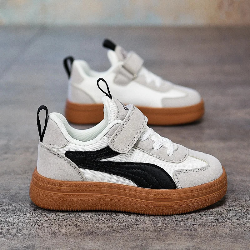 2025 Fashion Kids Skateboard Shoes Breathable Sports Shoes Children Green Casual Sneakers Girls Boys Training Shoes 250319