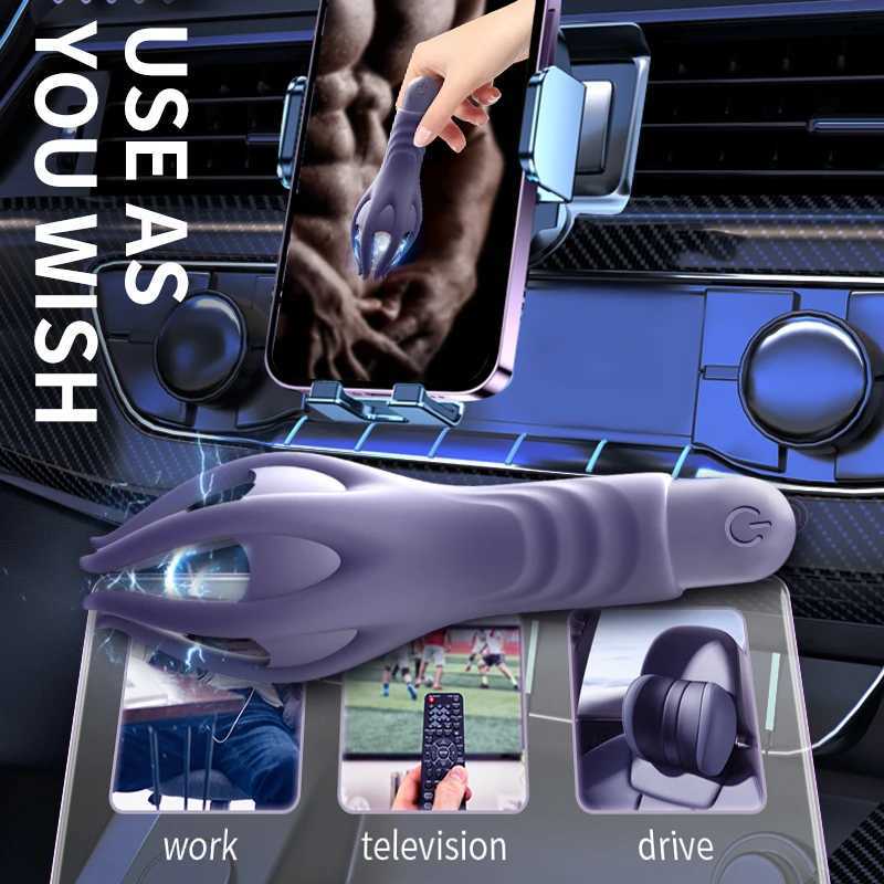 Strong vibration goggles suitable for male masturbation penis G-spot soft fingers long-lasting massage vibrator sex toys W250319