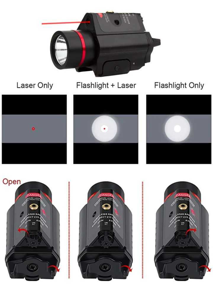 Laser light combination red dot laser vision combination integrated laser flashing light laser vision X250319