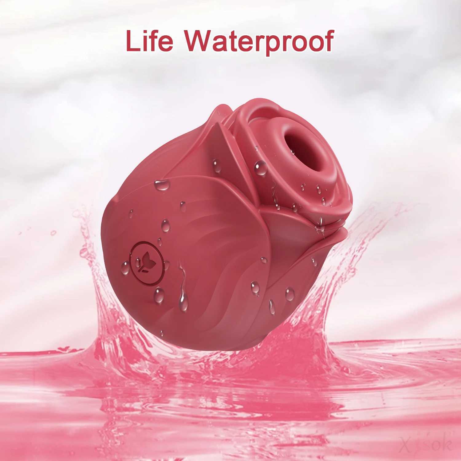 Sex toy rose dildo vibrator adult toy suction vibration female clitoris suction cup stimulator G-spot couple sex game W250319