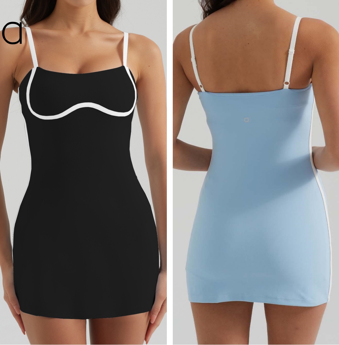A782 Womens Yoga Outfits Ladies Tennis Golf Dresses Cheerleaders One Piece Dress Sleeveless Ing Safety Pants Fast Dry