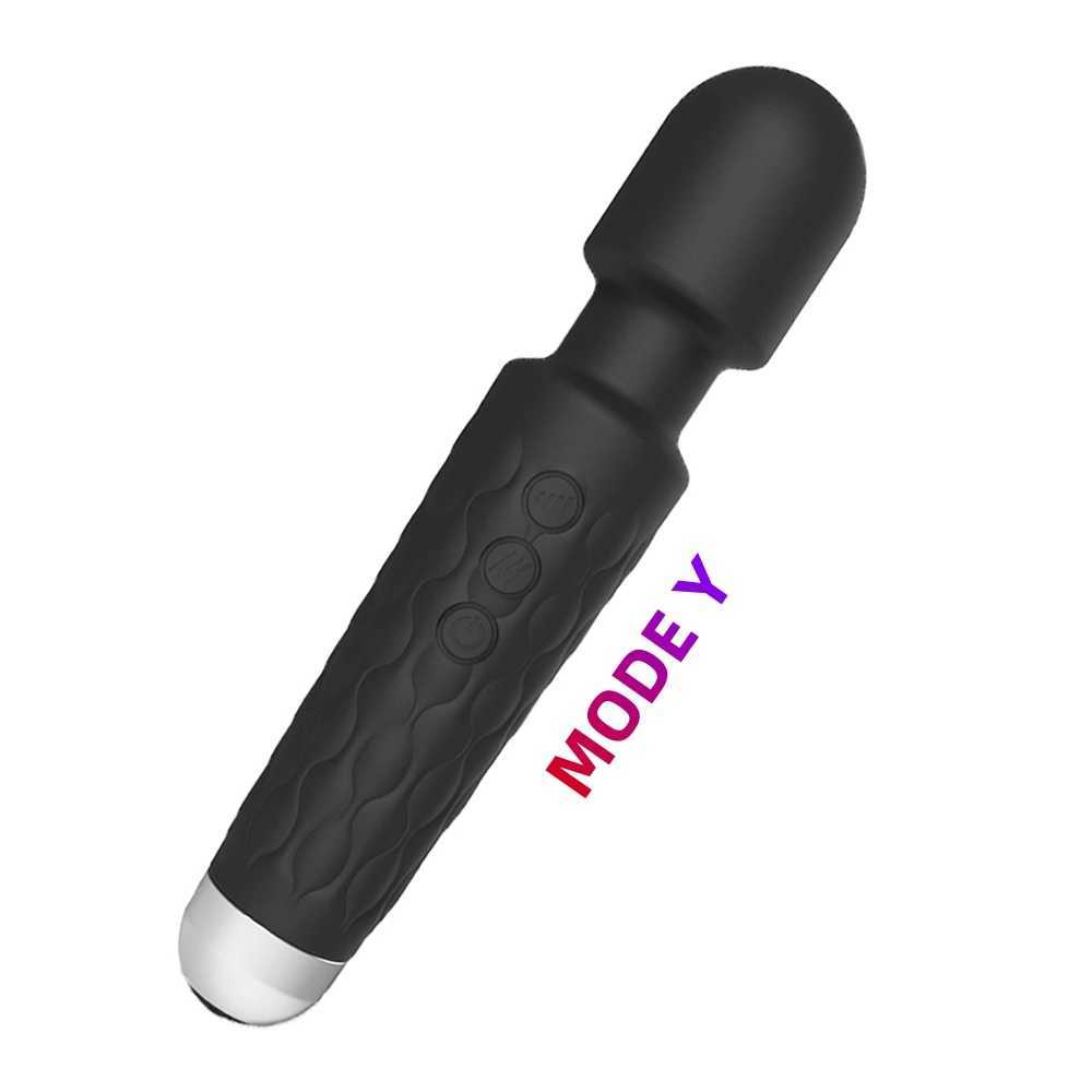 Hot Dragon 20 mode powerful vibration mini vibrator Usb charging handheld stick massager Clitoris G-Spot vibrator womens sex toy W250319