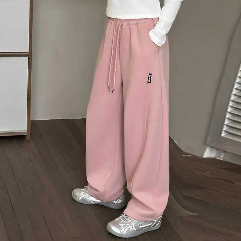 Childrens casual pants with loose fit straight leg bell shaped bottom new spring summer autumn style suitable for medium to large childrens intersecti