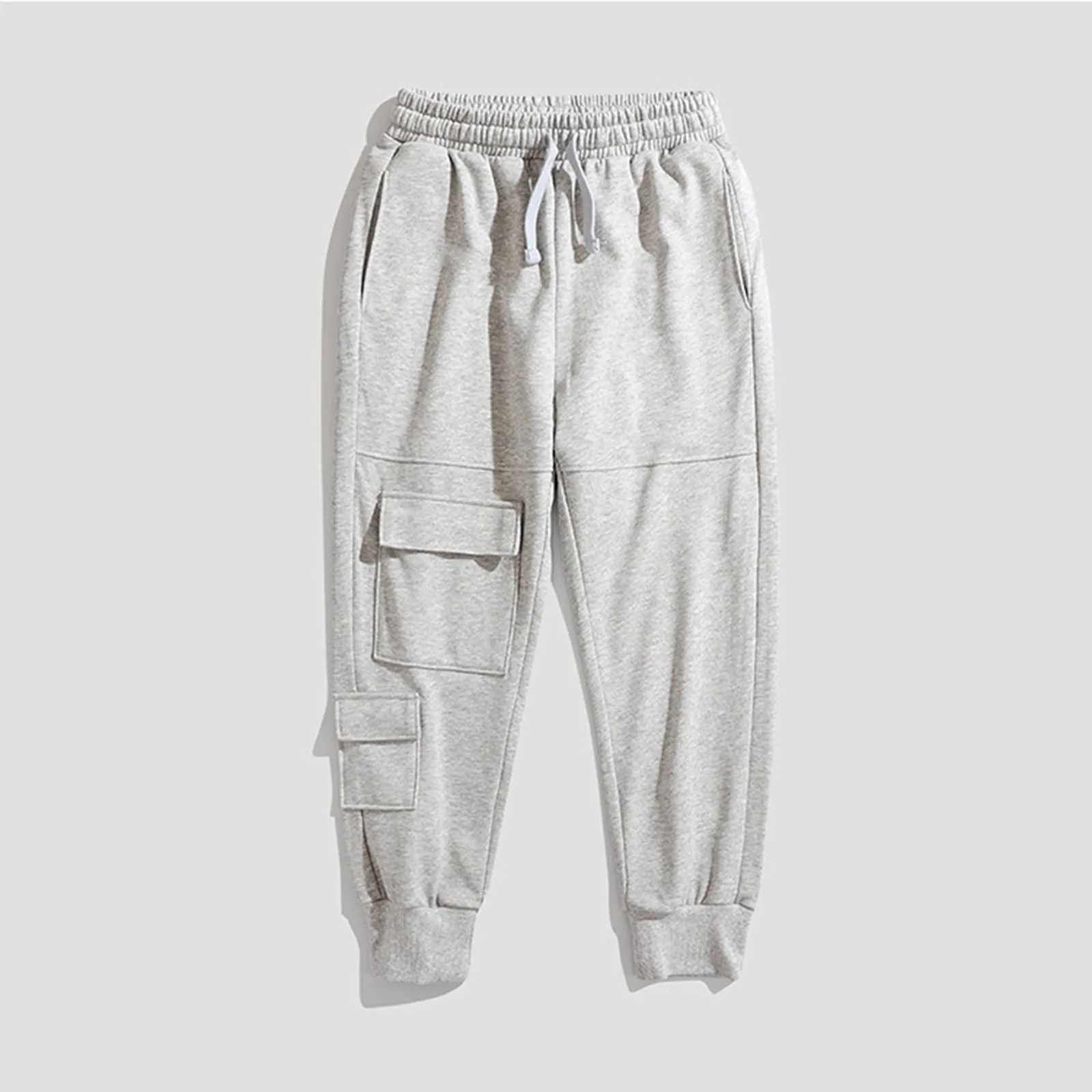 Boys school uniform pants boys sports pants casual pants with loose cuffs solid color boys sports pants baby pants 6-month-old boysT250318