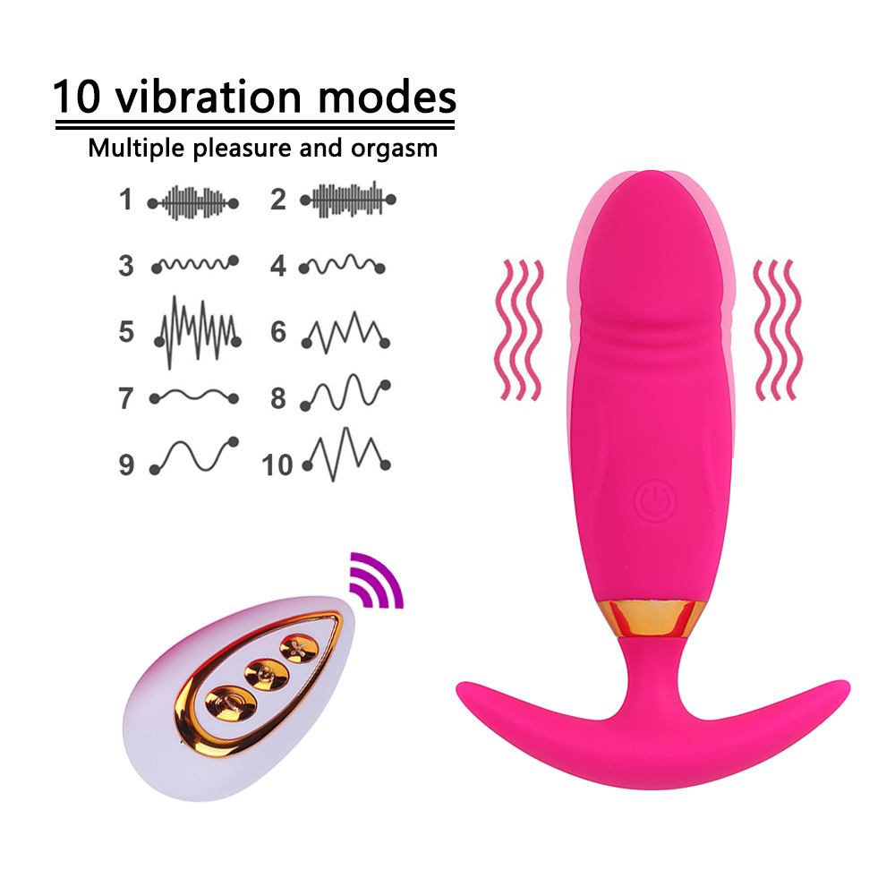 Remote Control Vibrator Telescopic Vibrating Anal Plug Sex Toy for Adult Anal Dildo Male Prostate Massager Anal Plug
