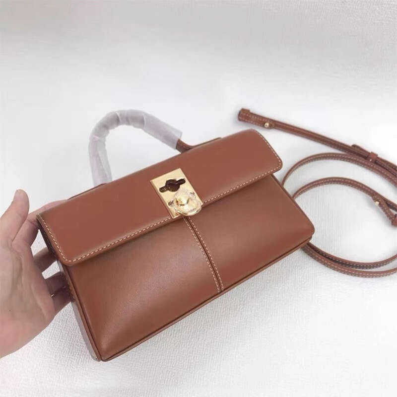 Light Luxury CF Small Stancewallet Handheld Briefcase Classic Cowhide Commuting One Shoulder Crossbody Bag