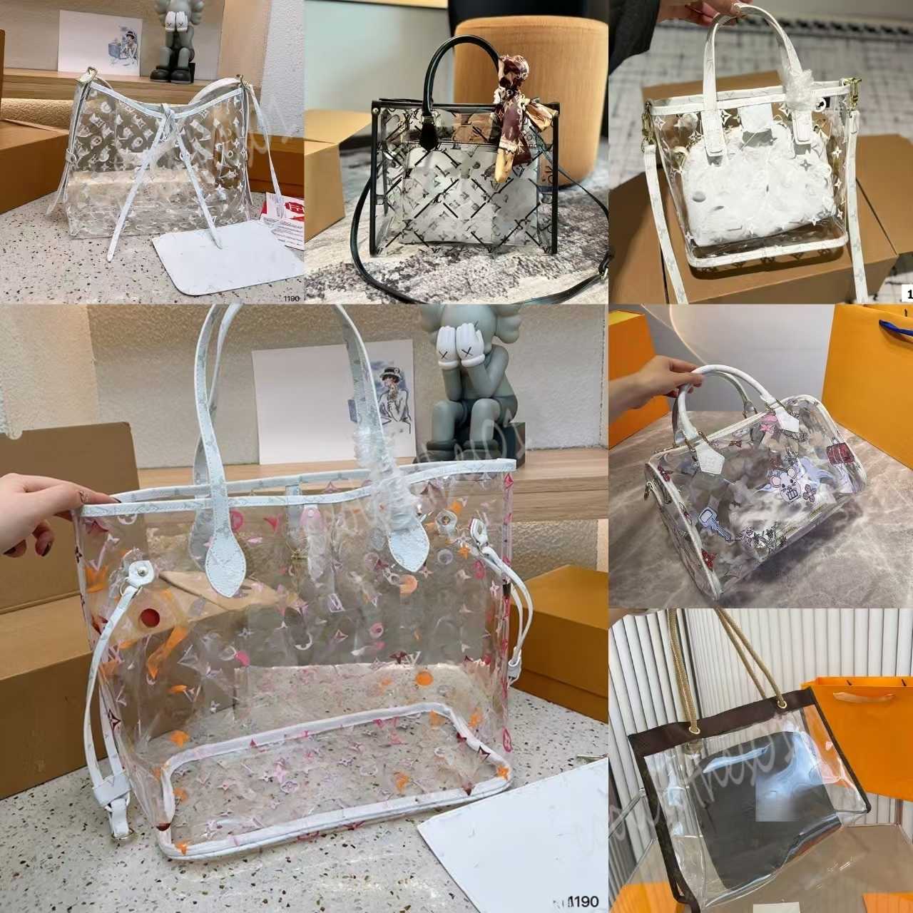 2025 Shoulder Bags Beach Bag Jelly Clear colourful Totes Bag Luxurys Pillow Bag Designers Handbags Purses Backpack Travel Bag Crossbody Shoulder Bags