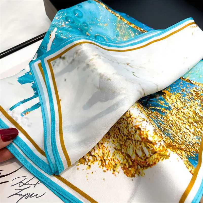 Fashionable 100% genuine silk scarf womens shAWl new neck hair Fem shAWl headscarf Bandana X250319