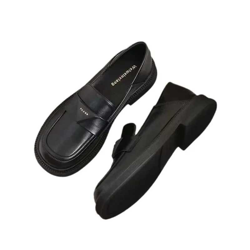 Womens Shoes Japanese British Style Small Leather Shoes Versatile Wide Comfortable For Women StudentsXJ250319