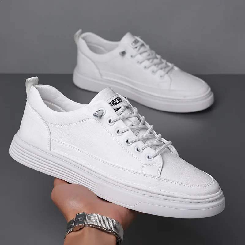 Italian Genuine Leather Casual Shoes Mens Lace Up Oxford Shoes Outdoor Jogging Shoes Office Mens Dress Shoes Sneakers Man 250314