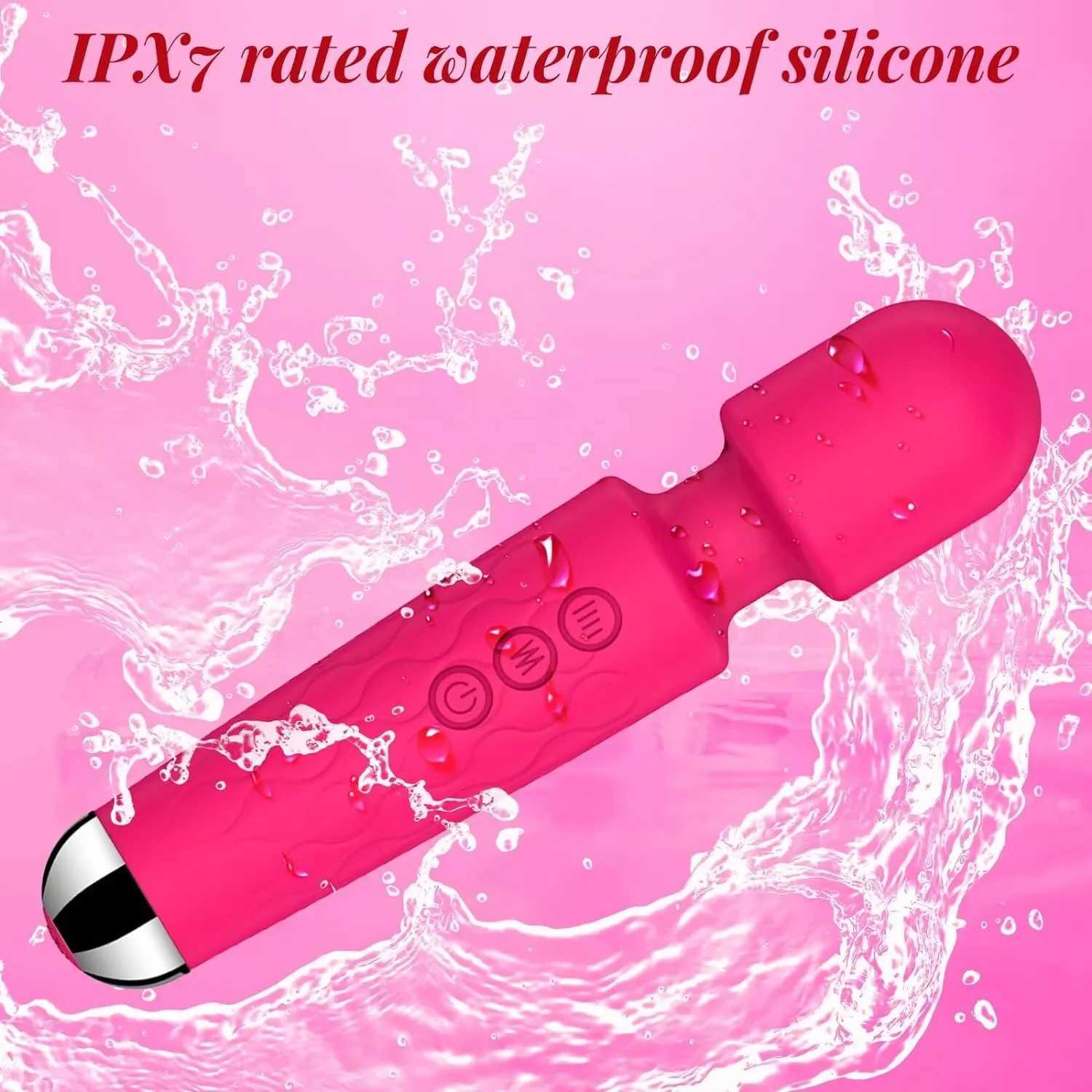 Powerful handheld massager Av vibrator 20 speed wand vibration massage magic full body motor fake penis masturbation sex toy W250319