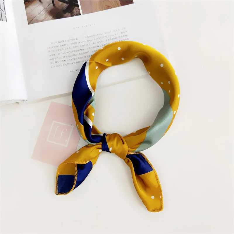 Hair scarf tie printed red satin 50cm small/square/silk/neck/ring/scarf winter scarf X250319