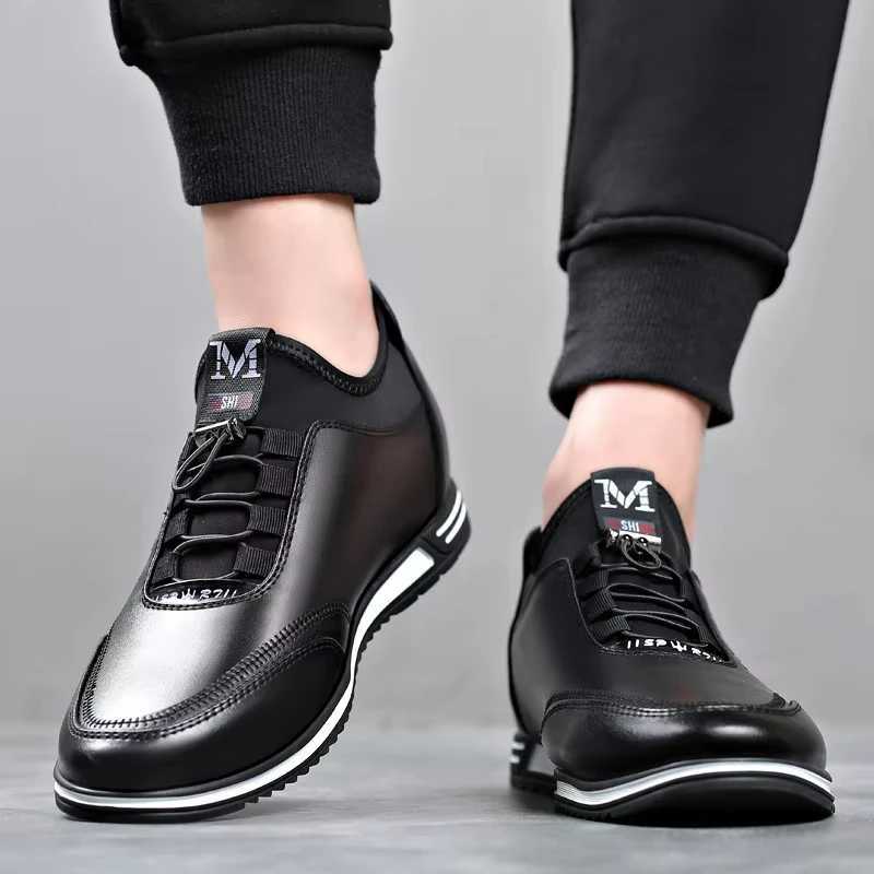 Mens Leather Shoes Breathable Shoes Business Dress Shoes Soft Sole Flat Shoe Comfortable Slip on Casual Shoe Zapatos De Cuero Z250319