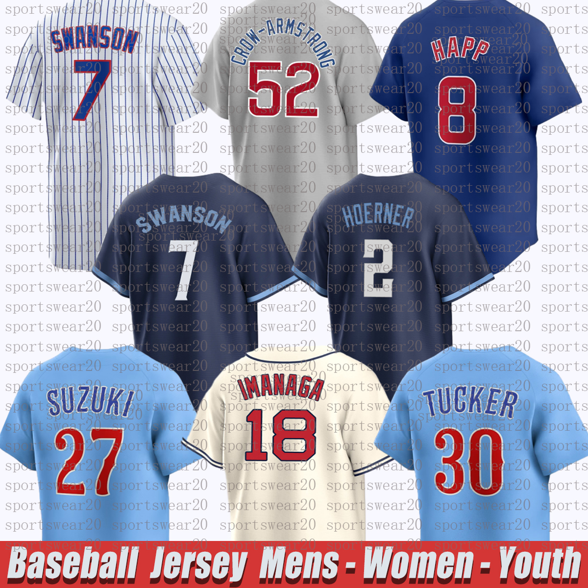 City Connect Baseball Jersey cubs jersey Dansby Swanson Seiya Suzuki jersey Crow-Armstrong Ian Happ Shota Imanaga Nico Hoerner Justin Steele Kyle Tucker jerseys