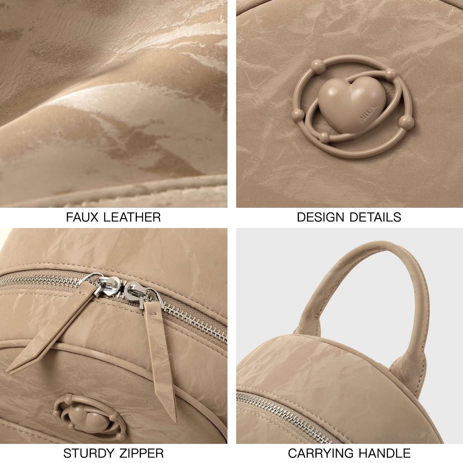 AII Merad Brown Fashionable Student Backpack Fall And Winter New Travel Bag Daily Commuting Use
