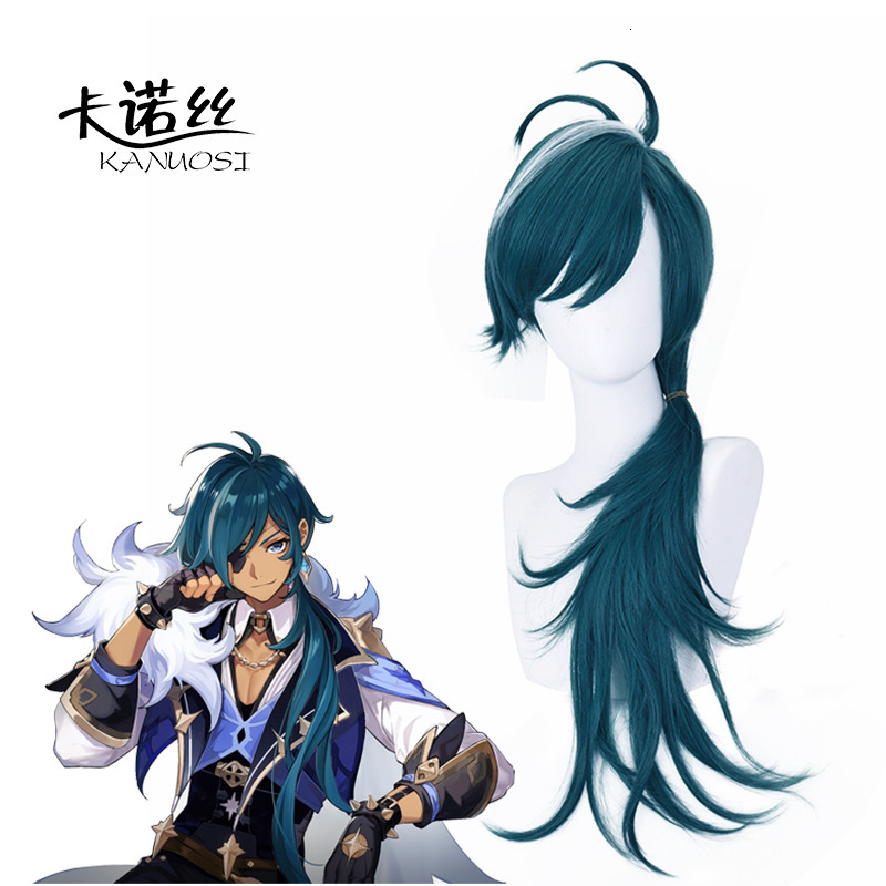 Cano Genshin Impact, Kaya Cosplay Wig, Westerly Knights, Layered And Dyed Long Hair Style