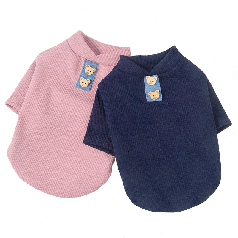 Striped Dog T-Shirt Dog Cat Cotton Vest Shirt Spring Summer Small Medium Dog Clothes French Bulldog Beagle Pet Apparel 250318