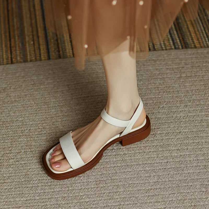 2024 Summer Womens Sandals Low Boots Basic Leather Office Womens Casual Outdoor Shoes Womens Ccise Plus Size 35-42XJ250319